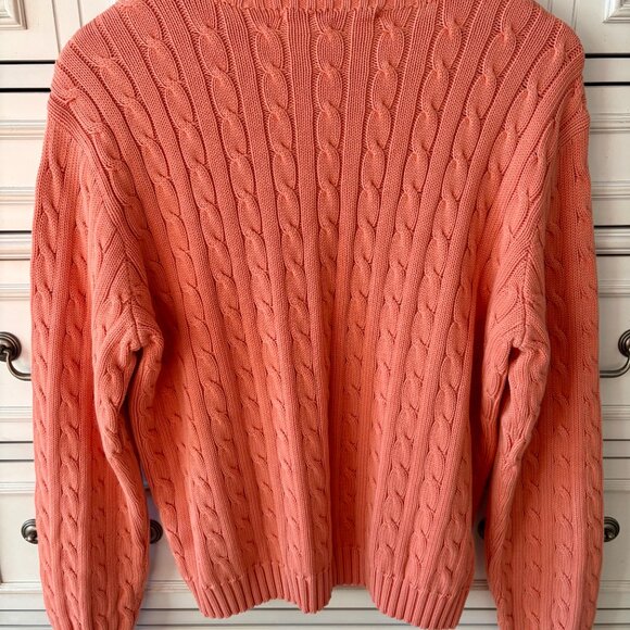 Women's XL Ralph Lauren Sport Cable Knit Sweater - Picture 2 of 4